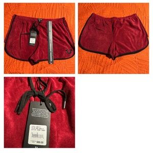 True Religion Red Athletic Shorts
